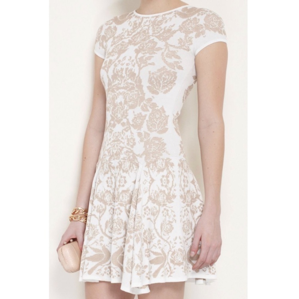 Torn by Ronny Kobo cream/tan floral dress size S